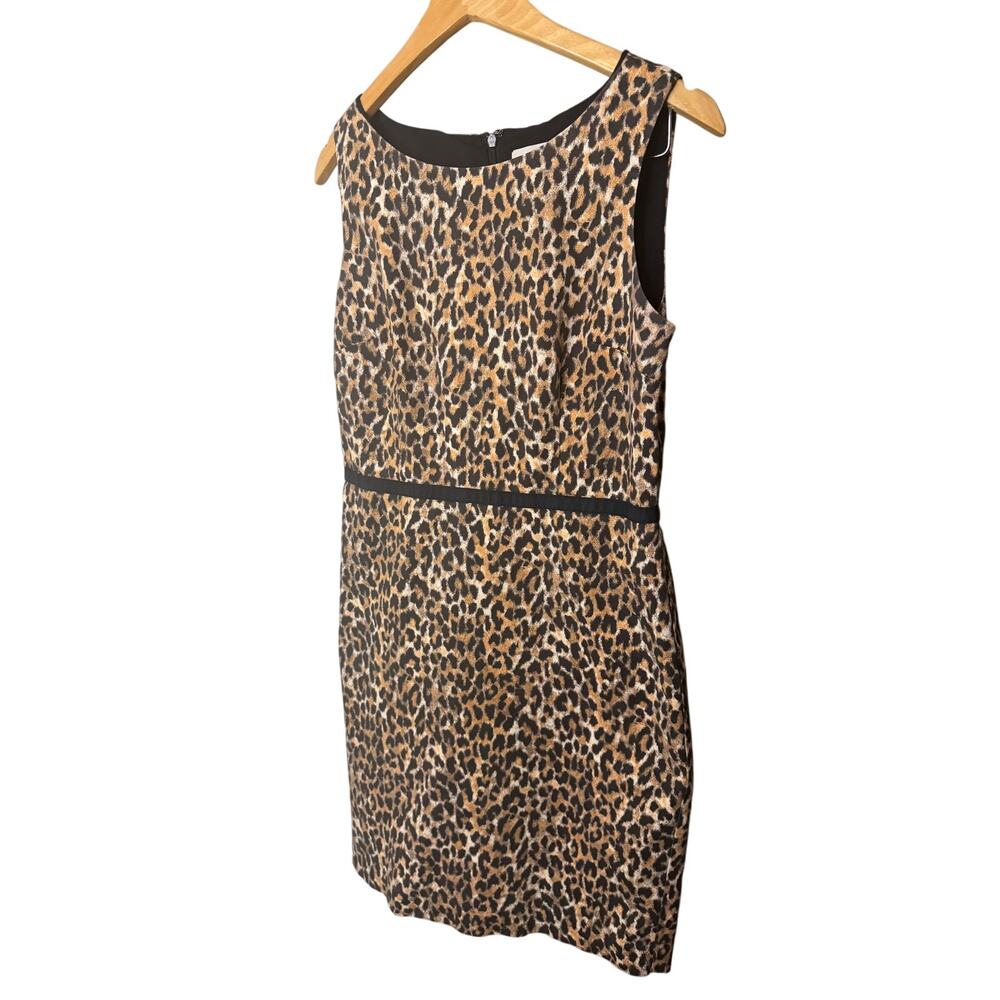 Ann Taylor Loft leopard print shift dress.